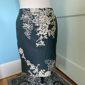 Pencil Skirt- Embroidered